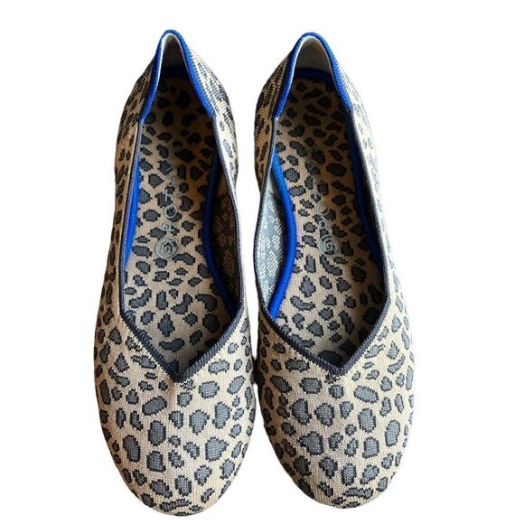 Rothy's The Flat Womens 11 Ballet Flats Shoes Round Toe Cheetah Leopard Print - Picture 1 of 5